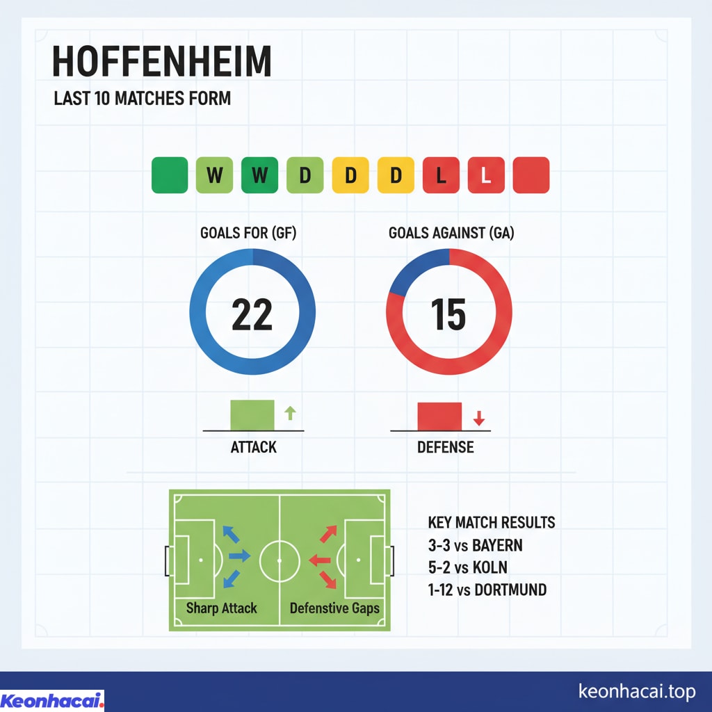 Hoffenheim đang cho thấy một hình ảnh khá tích cực với nhiều trận thắng ấn tượng