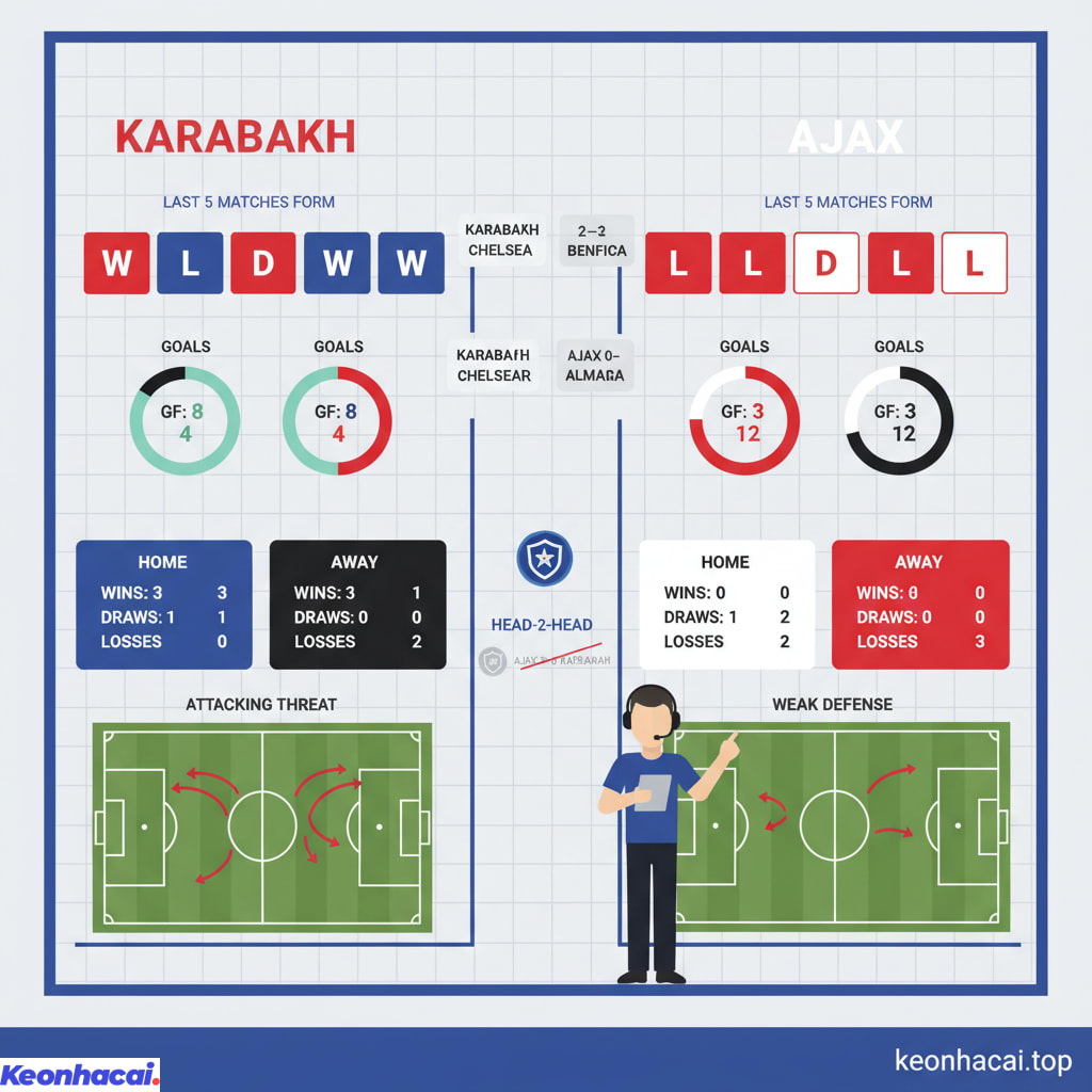 Karabakh được đánh giá là đội cửa trên trong trận đấu này nhờ lợi thế sân nhà, phong độ tốt hơn